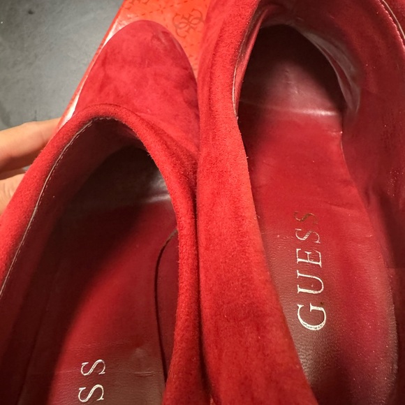 Red color low boots - Picture 4 of 6